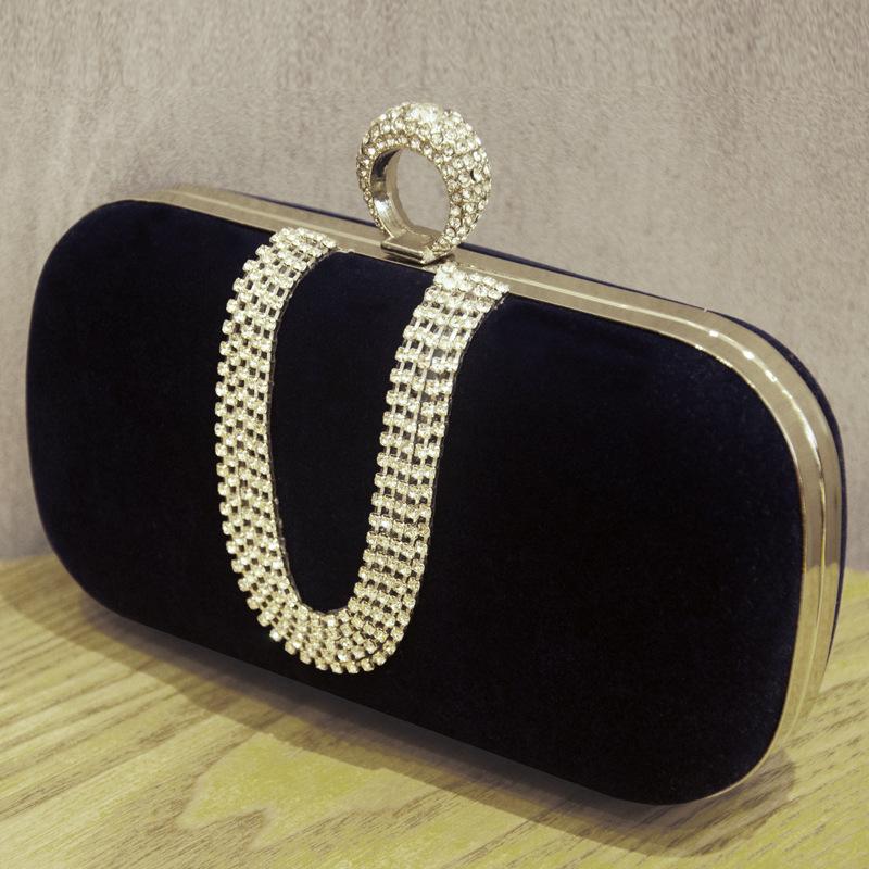 Rote Flanell Strass Tasche Samt Abendtaschen Crossbody Elegante Party Clutch Bling Schulter Damen Tasche Diamant Handtasche