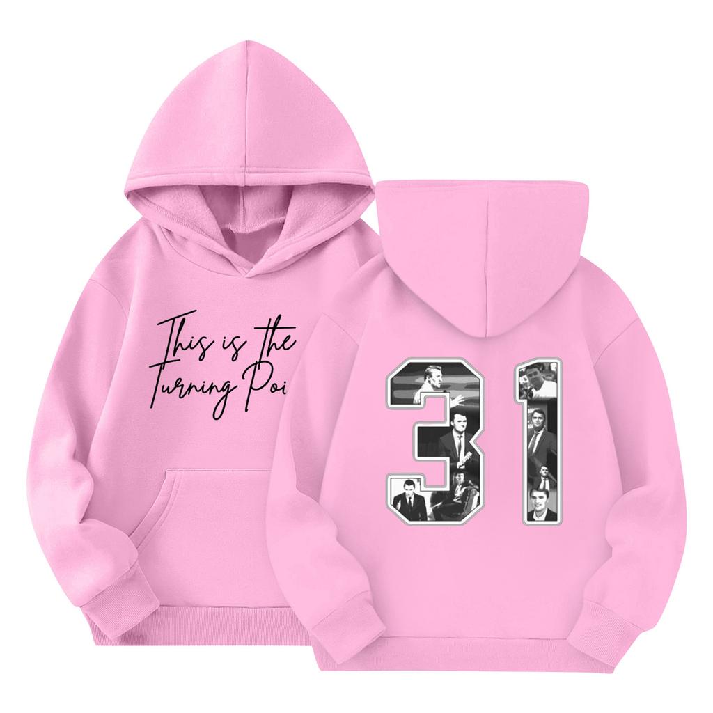 Children's Fashion Hooded Long Sleeved Printed Casual Pullover Sweatshirt Top