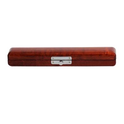 Flute Head Joint Organizer Case with Velvet Interior Wood Mouthpiece Storage Box for Musical Instrument Preservation