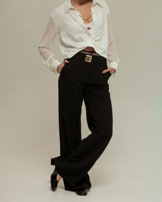High-waisted Trousers Samsara 1613 36 Black