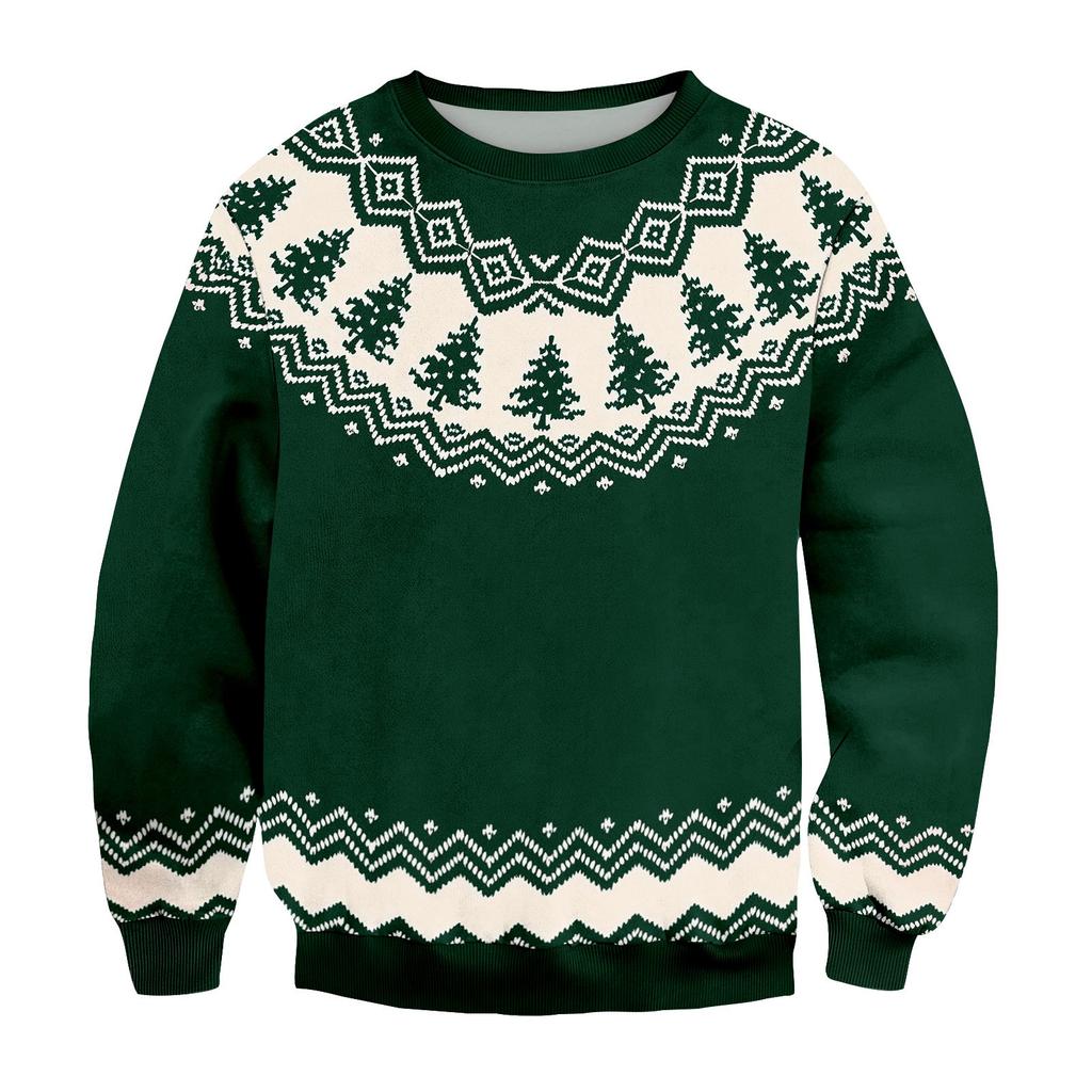 Christmas Print Loose Men's Hoodie
