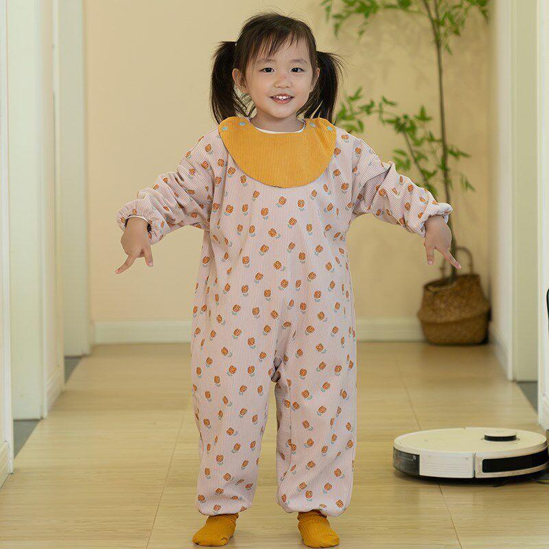

Baby Crawling Suit for Girls, One-Piece Crawling Outfit, Princess Romper, Outdoor Crawling Coverall, Waterproof and Dirt-Resistant Tulip 110