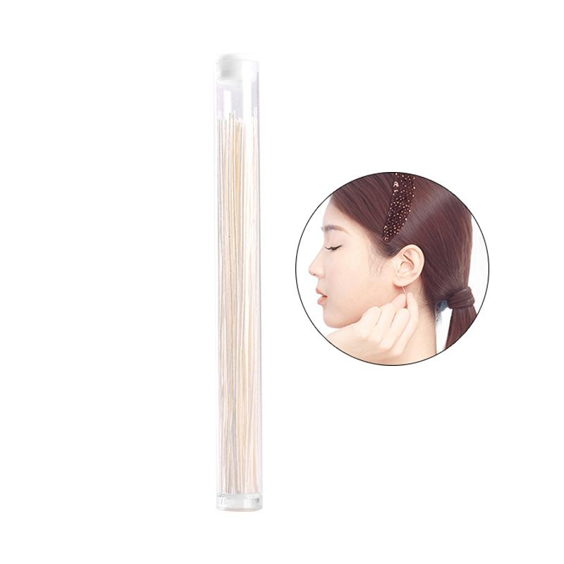 

60 шт. травяной раствор для чистки проколотых ушей бумажная нить для ухода за отверстиями набор одноразовых инструментов для чистки сережек белый