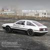 1:30AE86 Alloy Model Car, Cool Sound and Light, Strong Return Force, Four-wheel Shock Absorption, Exquisite Desktop Ornaments
