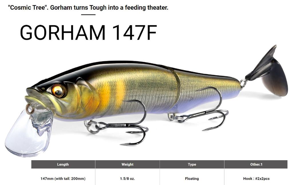 Megabass Gorham 147F Floating Lure PM Spector (0570)
