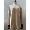 Women's  Fall Winter Solid V-neck Loose Plus Size Knit Pullover Sweater