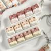 Cute Cat Mechanical Keyboard Button Tester Stress Reduction Cute Keycap Keychain Creative Fidget Toy Bag Pendant Gifts