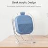 Elegant Acrylic Display Stand With Open Charging Area And Stable Foot Pad For Dedicated Portable Speaker