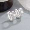 925 Silver Brushed Earrings Unique Stylish Design for Women New Fashionable Minimalist Piece Elegant Grandeur Appeal