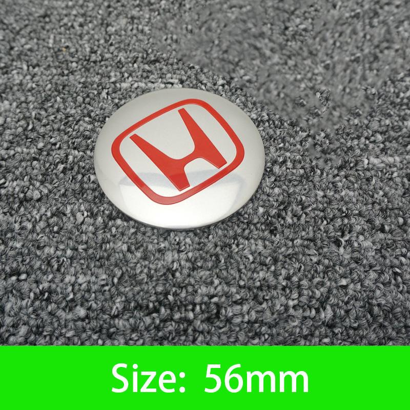 AAALX1 45-65mm Car Wheel Center Hub Cap Emblem Sticker Accessories For Honda Civic FIT Accord Prelude CRV 5Th City XRV CRV HRV Odyssey
