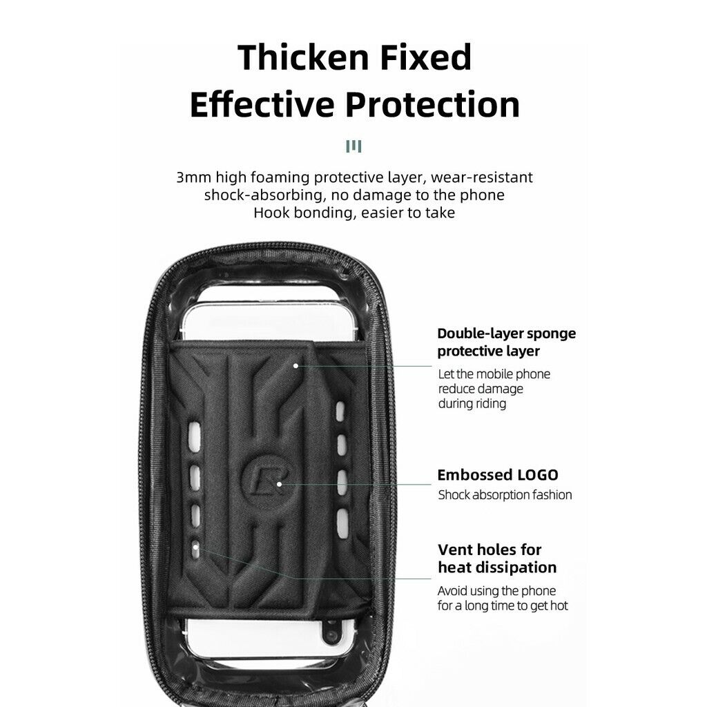 Bicycle Bag Waterproof Touch Screen Cycling Bag Top Frame Tube Bag MTB Road Bike Bag Phone Case Bike Accessories
