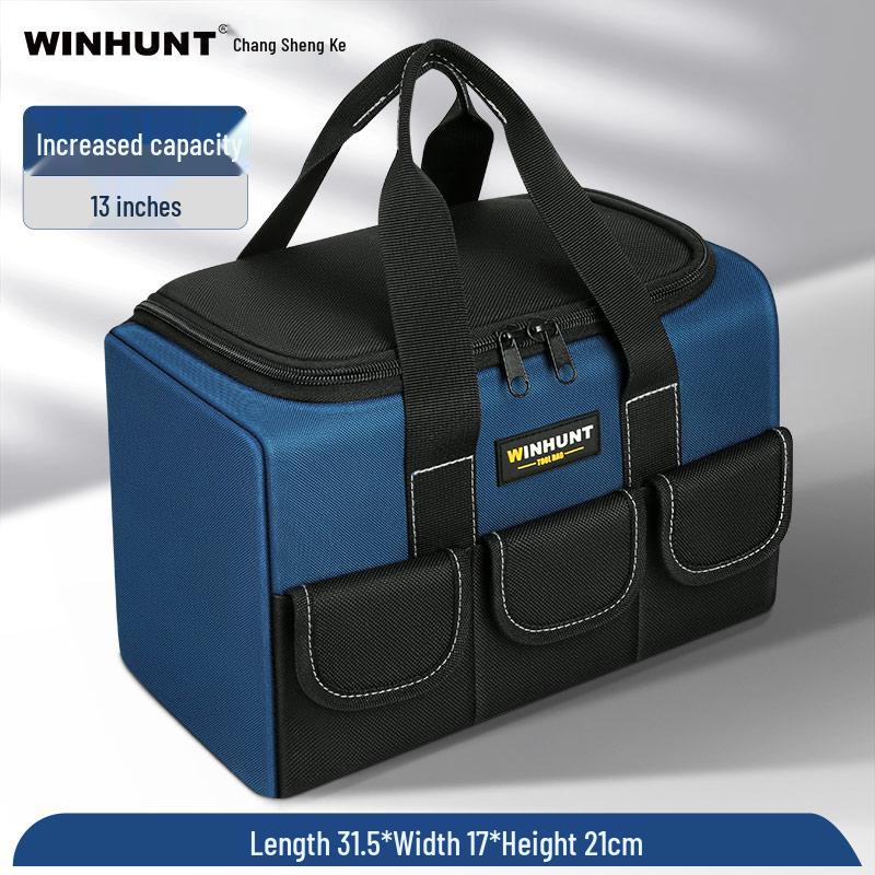 Sturdy Hydroelectric Durable Canvas Tool Bag - Thickened, Wear-Resistant, Multi-Function Hardware Storage