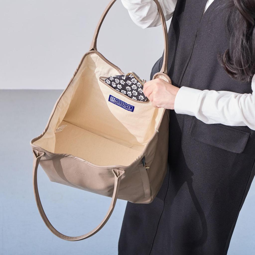 Rootote Damen A4-Größe Horizontale Schulter-Tragetasche, Synthetikleder, SC Habicel Seamly-A 3638 (03 Silber)