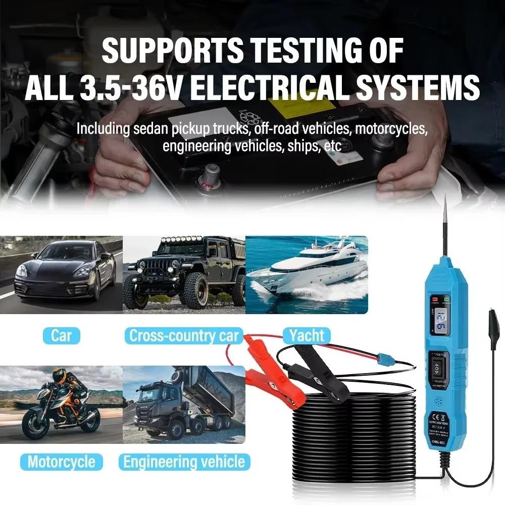 8A Multifunctional Car Circuit Tester DC 7-36V DC Car Power Tester Car