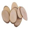 Oval Wood Slices, 10Pcs Natural Unfinished Small Wood Slices for DIY Crafting