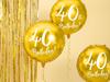 Balon Foliowy 40Th Birthday Złoty 45Cm