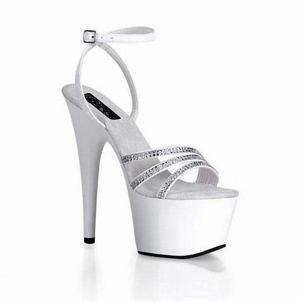 17Cm hohe ferse dicke sohle foto schuhe strass wasserdicht tisch frauen schuhe sandalen