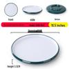 Nordic Round Melamine Shallow Plate for Buffets and Stir-Fry Dishes