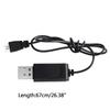3.7V USB Charging Cable XH2.54 Plug Lithium Battery Charger with Indicator Light for RC Aircraft Helicopter Toys Accessories