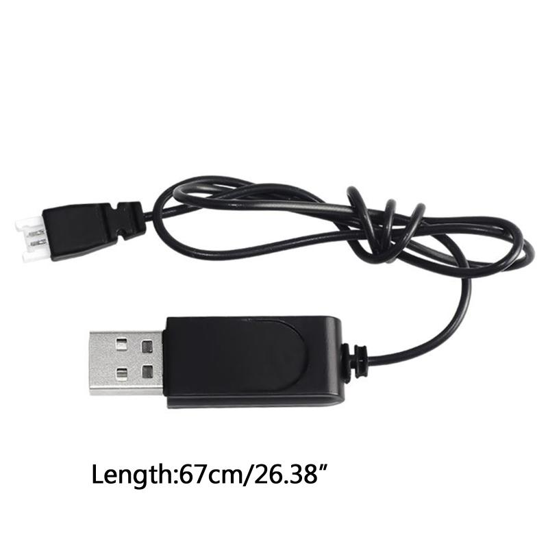 3.7V USB Charging Cable XH2.54 Plug Lithium Battery Charger with Indicator Light for RC Aircraft Helicopter Toys Accessories