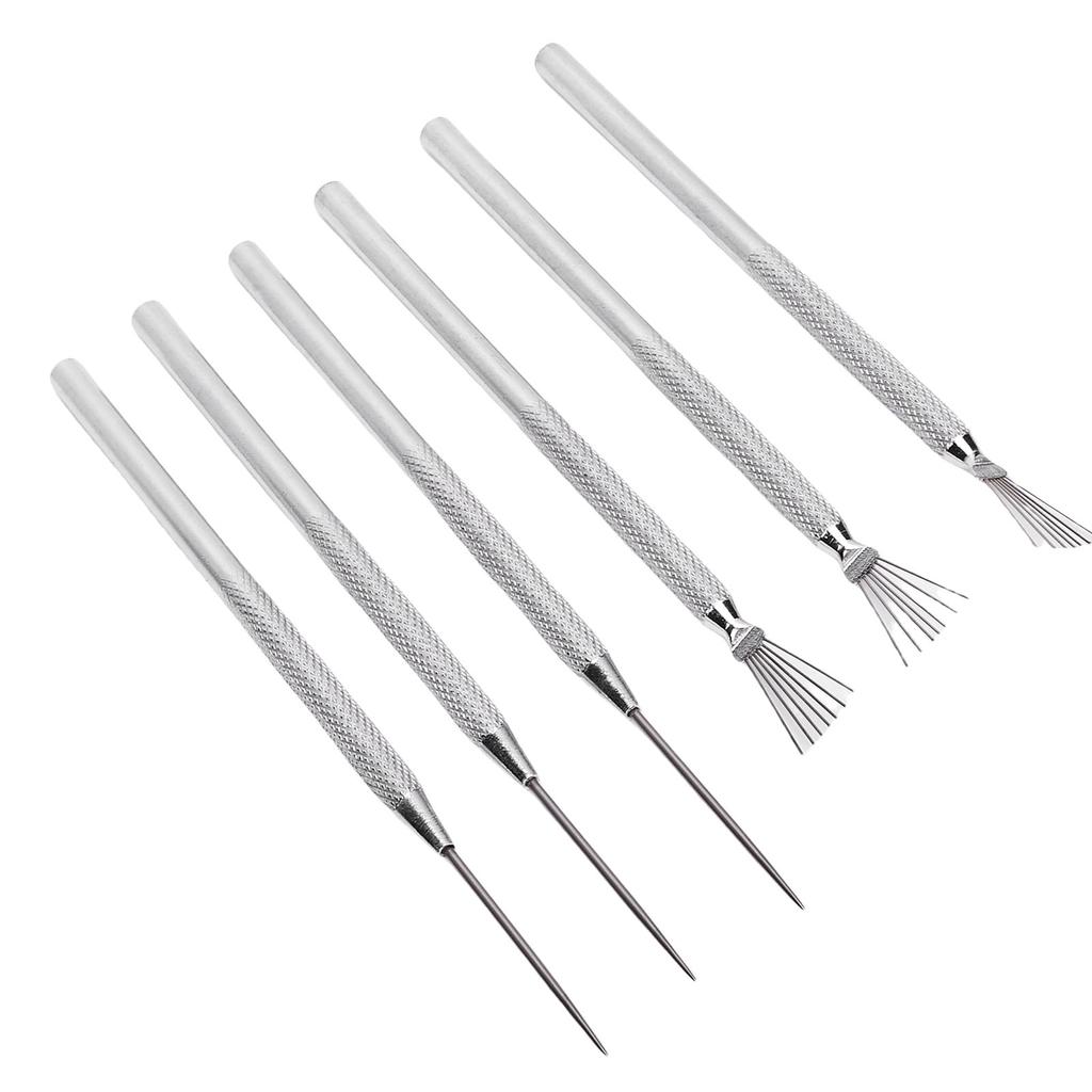 Clay Needle Tools Ergonomic Handle Stainless Steel Clay Pottery Sculpting Texturing Modeling Tools