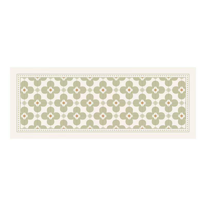 Non-Slip, Oil-Proof PVC Kitchen Floor Mat - Stain-Resistant, Easy-Clean, Full-Coverage Leather