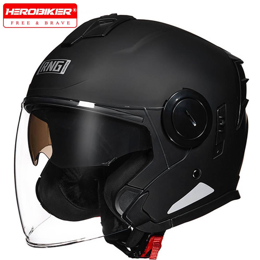 Motocross Helmet Riding Safety Helmets 3/4 Open Face Helmets Summer Motorcycle Helmet Waterproof And Drop-proof Helmet For Men