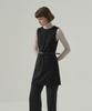 Deuloupisumeon Welt Pocket Sleeveless Mini Dress [Black]