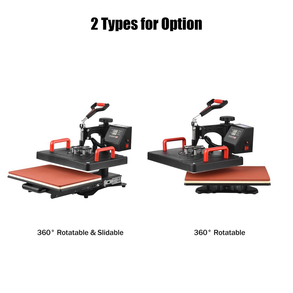 Multifunctional 8 In 1 Heat Press Machine 360 Degrees  Rotatable Hot Transfer Sublimation Digital Pressing