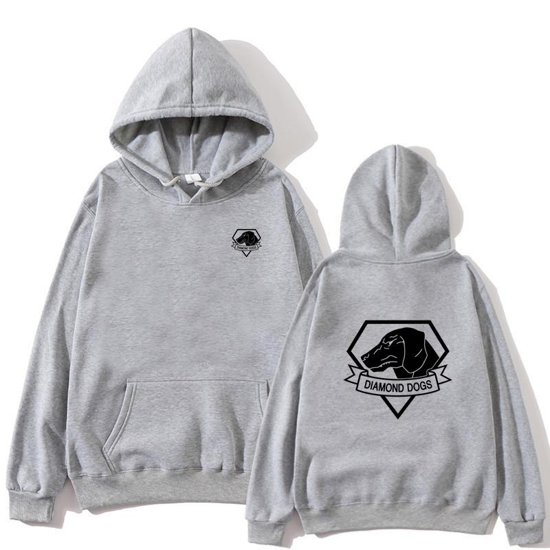 Metal Gear Solid V 5 Diamond Dogs Printed Pattern Hoodie Sportswear Autumn/Winter Men's/Women's Casual Street Harajuku Y2K
