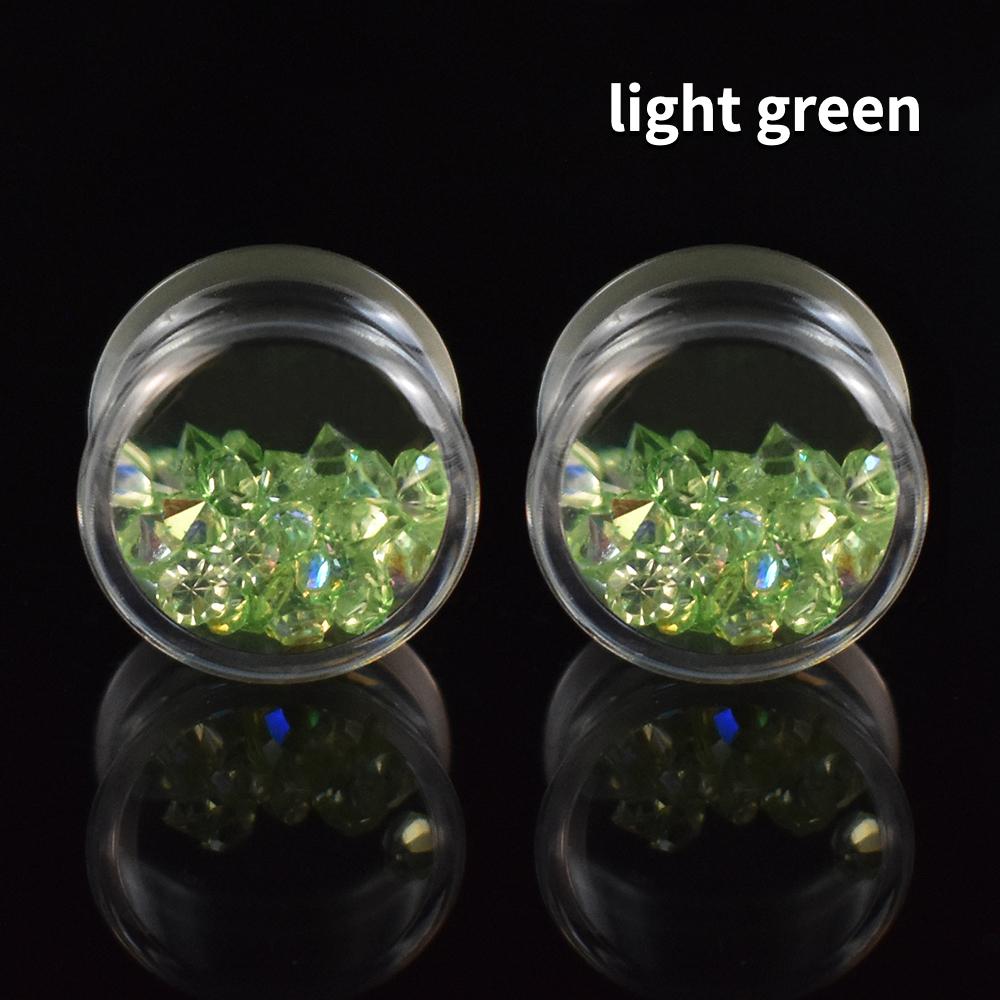 8-30mm Colourful Artificial Gemstones Ear Tunnels Plugs Acrylic Ear Expander Stretcher Body Piercing Jewelry