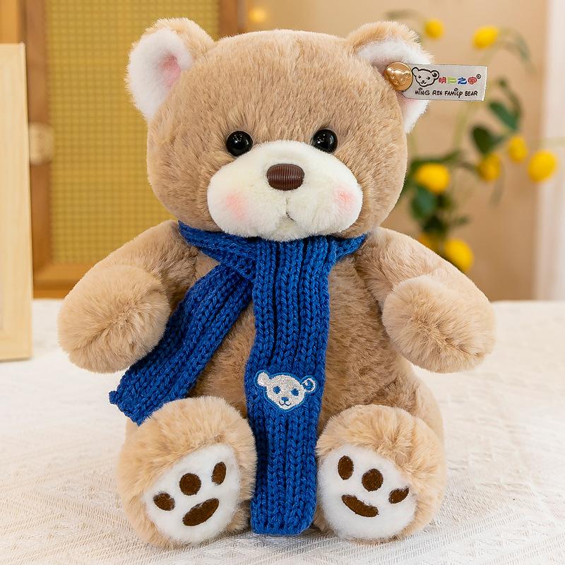 

Кукла Мишка-пухляш Плюшевая игрушка Мишка Милый Мишка в шарфе Кукла Мишка Детский подарок на день рождения 23cm