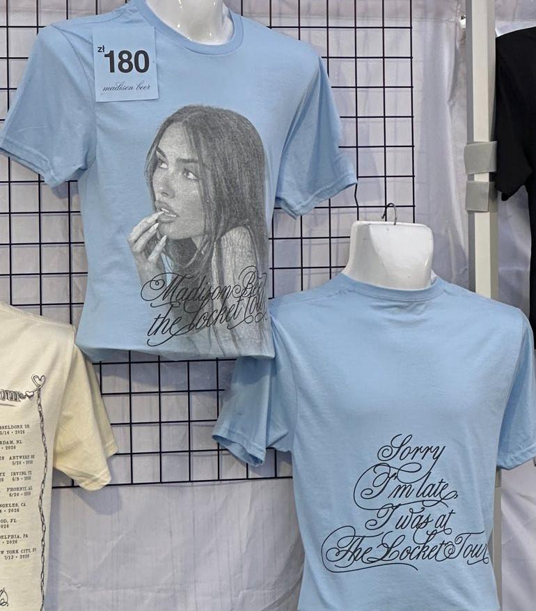 Madison Beer The Locket Tour 2026 Neue Merch-Kollektionen T-Shirt Nachdruck S gray