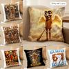 Tung Tung Sahur  Six Seven Cushion Cover Silky Short Plush Invisible Zipper Dustproof Sofa Pillow Case For Home Decor
