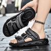 Sandals Men's 2025 Summer Wear Non-slip Casual Sports Driving Dual-purpose Thick-soled Air Cushion Slippers Men's Shoes Beach