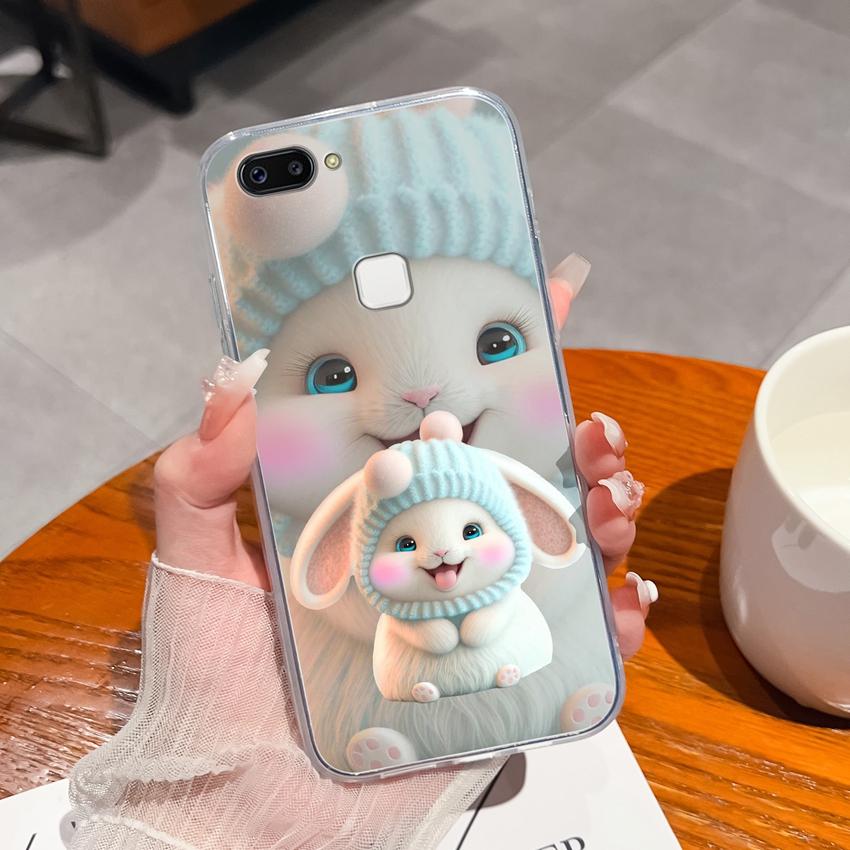For Vivo X20 Plus X30 X60 X70 X80 Pro X50 Lite Phone Case Cute Panda Pattern Transparent Silicone Dustproof Protective Soft Back Cover For Vivo Casing