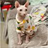 Spring and Summer Cactus Cotton Yarn Pajamas Sweat-absorbing Breathable Sphinx Hairless Cat German Clothes