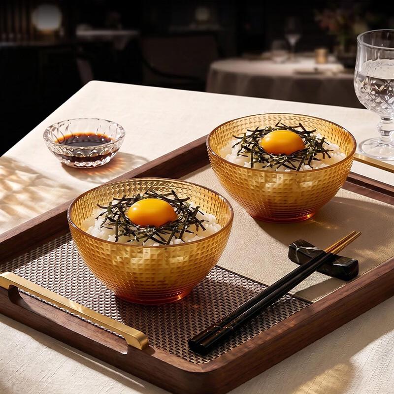 TAYOHYA Amber Galaxy 2-Piece Salad Bowl Set
