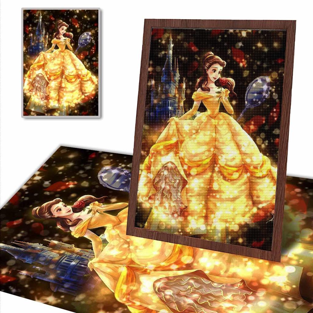Full Round Diamond Painting Anime Beautiful Princess Art Rhinestone Picture Mosaic DIY 5D Cross Stitch Embroidery Home Decoration