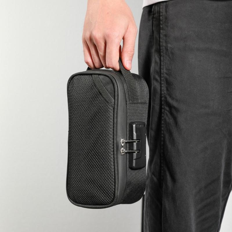 Tragbare geruchsdichte Pfeifentasche mit personalisierbarem Sicherheitscode und flexibler Organisation, Heimzubehör, täglicher Gebrauch