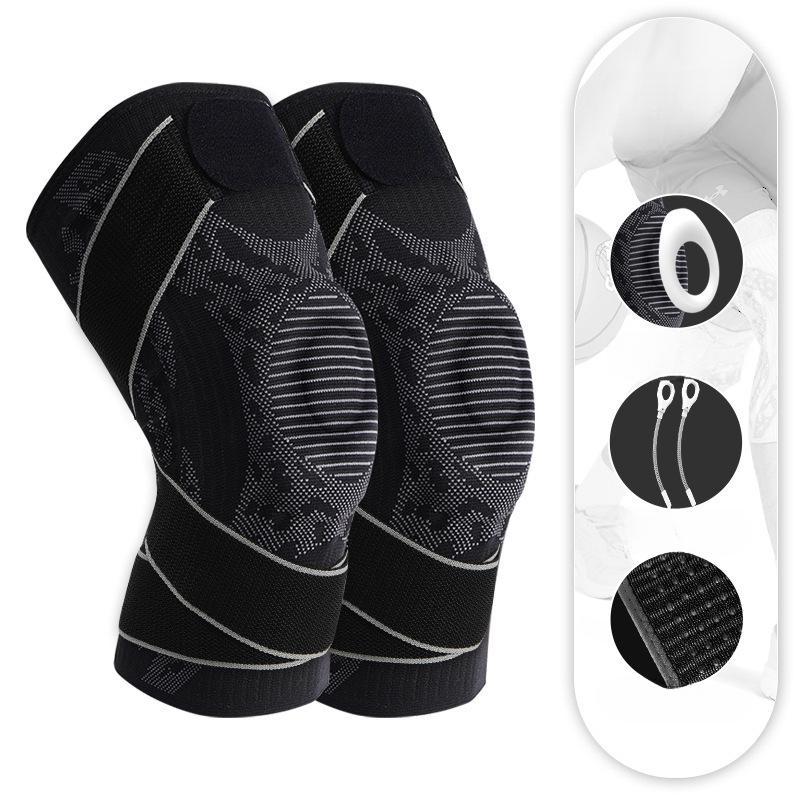 Strap Sports Knee Pads Meniscus Silicone Protective Gear Summer Outdoor Professional Basketball Men