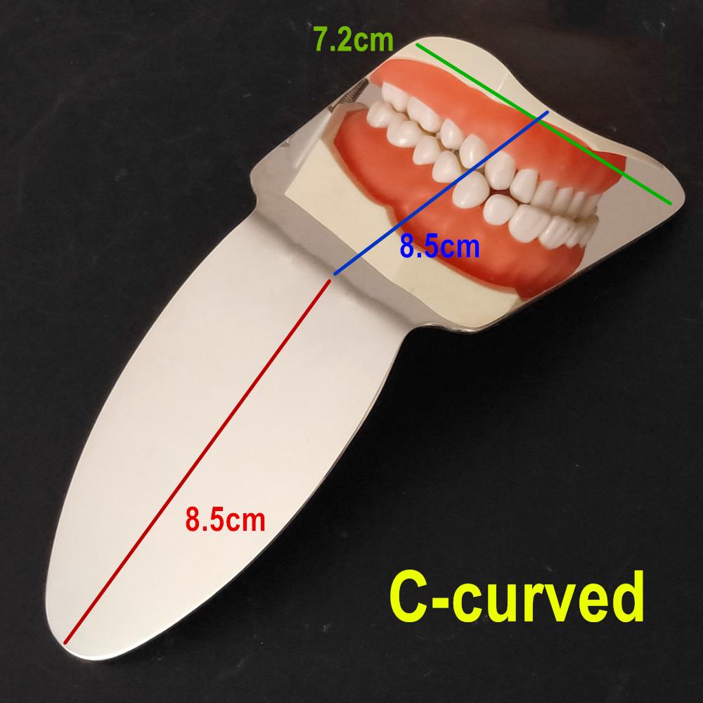 

Стоматологічний ортодонтичний оральний фотографічний дзеркальний відбивач, двосторонній інструмент для відбілювання зубів, нержавіюча сталь, автоклавується 1 piece C-Curved