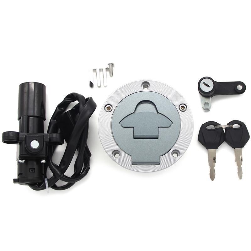 Motorcycle Ignition Key Switch Fuel Gas Cap Seat Lock Kit For Yamaha YZF R3 2015 2016 2017 2018 1WD-H2501-02 1WD-WF461-00   Moto