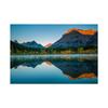 Spectacular Nature Wall Art Modern Print Featuring Aurora Waterfalls Mountains Serene Landscape Living Room Decor