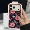 Leather Texture TPU Phone Case For iPhone 17 17e 16e 16 15 Pro Max 14 13 Pro Max 11 Oil Painting Flower Soft Silicone Back Cover