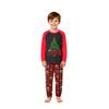 Family Matching Christmas Print Long Sleeve Neck Pajama Set with Pants