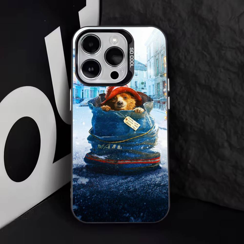 Cartoon P-Paddington B-Bears Phone Case For iPhone 17,16,15,14,13,12,11,Pro,Max,Plus,E,Air,Mini Black Tpu Cover
