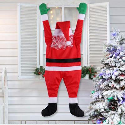 Kletternder Hängender Weihnachtsmann Weihnachten Xmas Party Deko Innen Außen Dach Hof