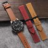 Vintage Cowhide Watch Strap 18mm 20mm 22mm 24mm Dark Brown Watch Band Black Buckle Leather Wristband for Men Women Accessories