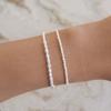Simple Stainless Steel 14K Gold Plated Imitation Irregular Pearl Bracelet Titanium Steel PVD Imitation Oval Pearl Chain Bracelet